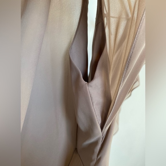 Jenny Yoo Bridesmaid dress Size 0 V-neck, flutter sleeve, side‎ slit - Picture 7 of 14